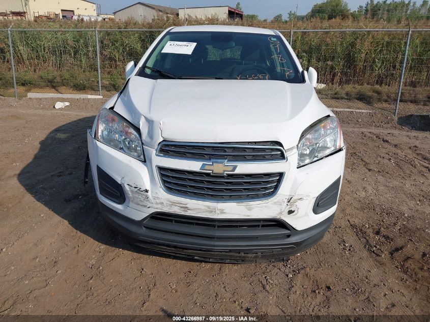 2016 Chevrolet Trax 1Ls VIN: 3GNCJKSB0GL236687 Lot: 43266987