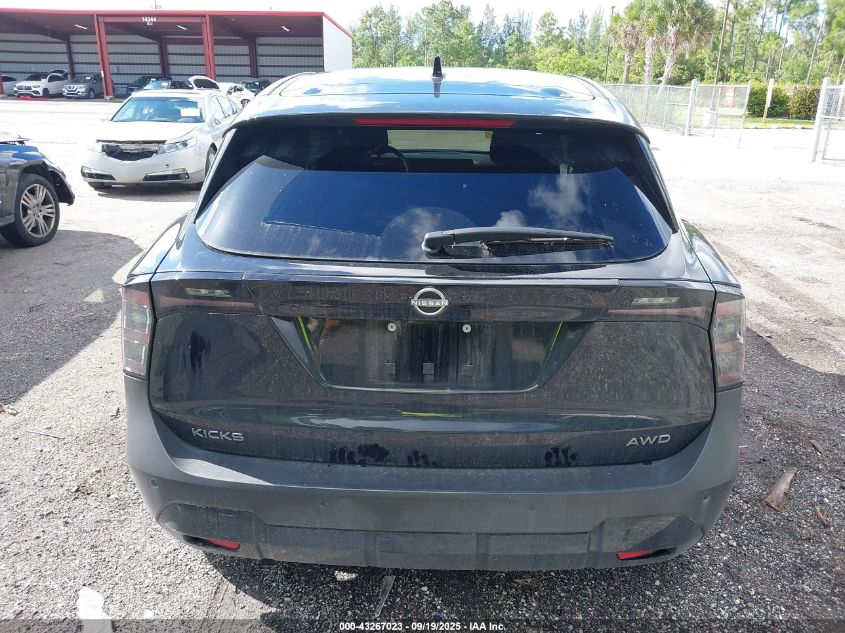 2025 Nissan Kicks Sv Intelligent Awd VIN: 3N8AP6CB7SL341521 Lot: 43267023