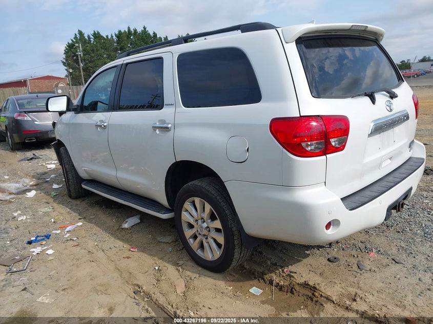 Vin: 5tddw5g12ds077273, lot: 43761780, toyota sequoia platinum 20133