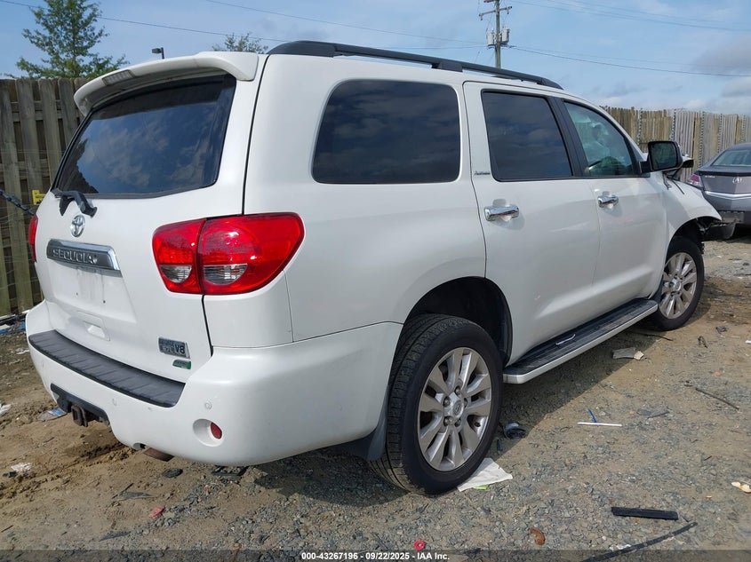 Vin: 5tddw5g12ds077273, lot: 43761780, toyota sequoia platinum 20134