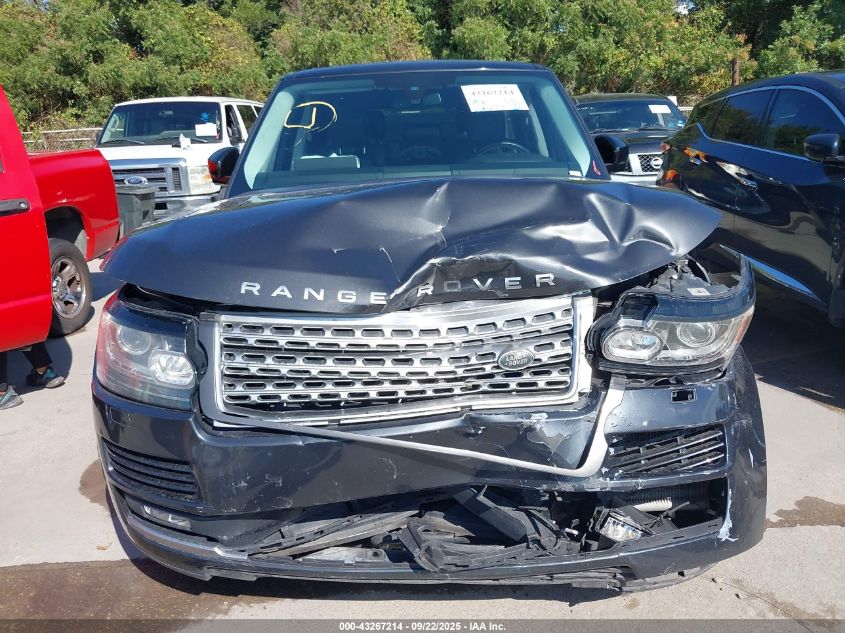 2016 Land Rover Range Rover 5.0L V8 Supercharged VIN: SALGS3EF3GA255262 Lot: 43267214