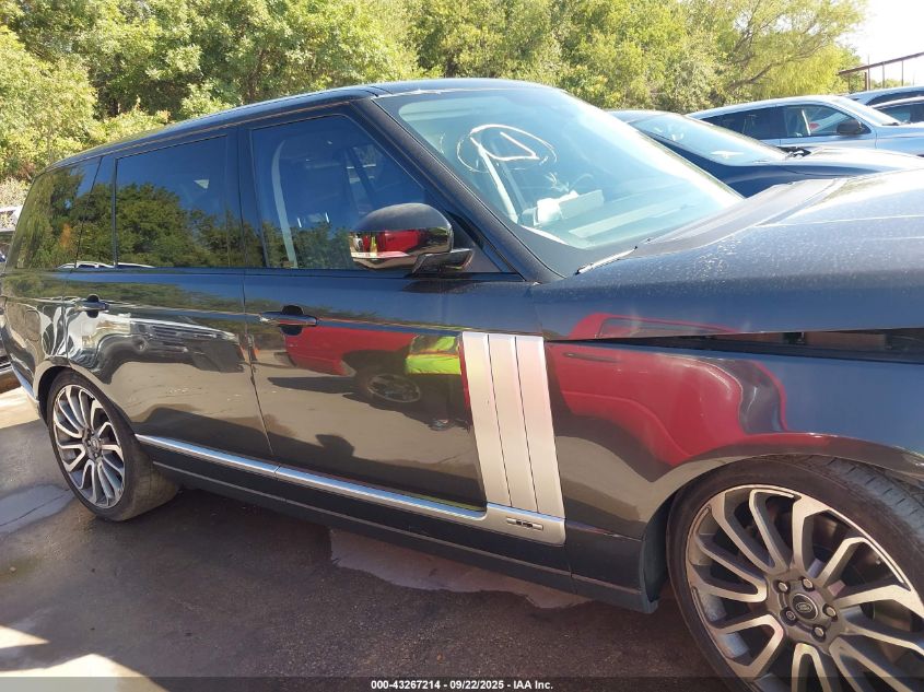 2016 Land Rover Range Rover 5.0L V8 Supercharged VIN: SALGS3EF3GA255262 Lot: 43267214