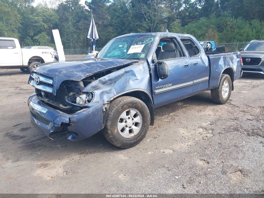 2004 Toyota Tundra Sr5 blue truck gasoline 5TBRN34144S447312 photo #3