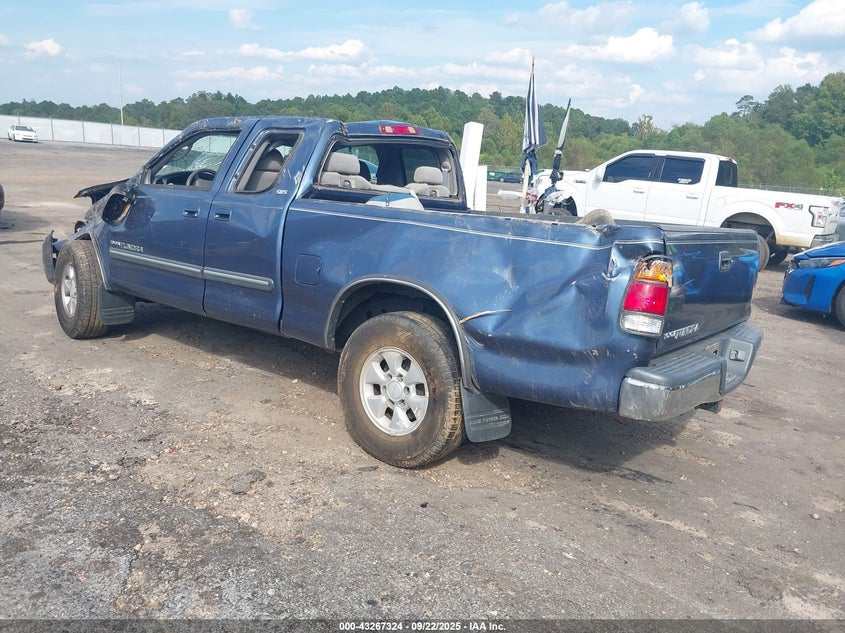 2004 Toyota Tundra Sr5 blue truck gasoline 5TBRN34144S447312 photo #4