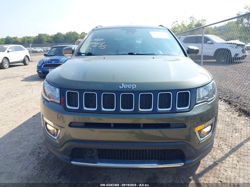 2021 Jeep Compass 2.4 Limited 4x4 Green Lot 111043267460 Vin 3C4NJDCB3MT541088