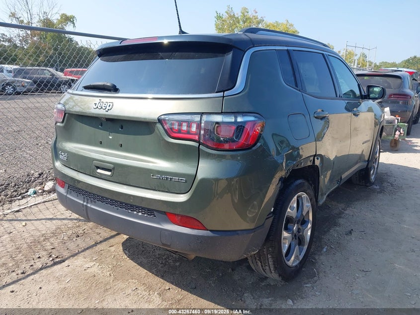 2021 Jeep Compass 2.4 Limited 4x4 Green Lot 111043267460 Vin 3C4NJDCB3MT541088