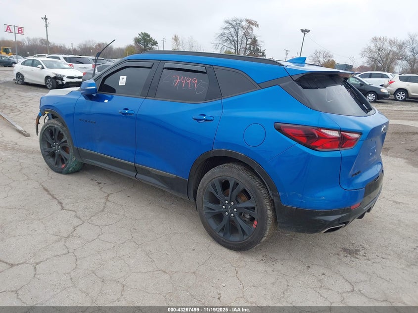 Vin: 3gnkbers5ls724047, lot: 43762083, chevrolet blazer fwd rs 20203