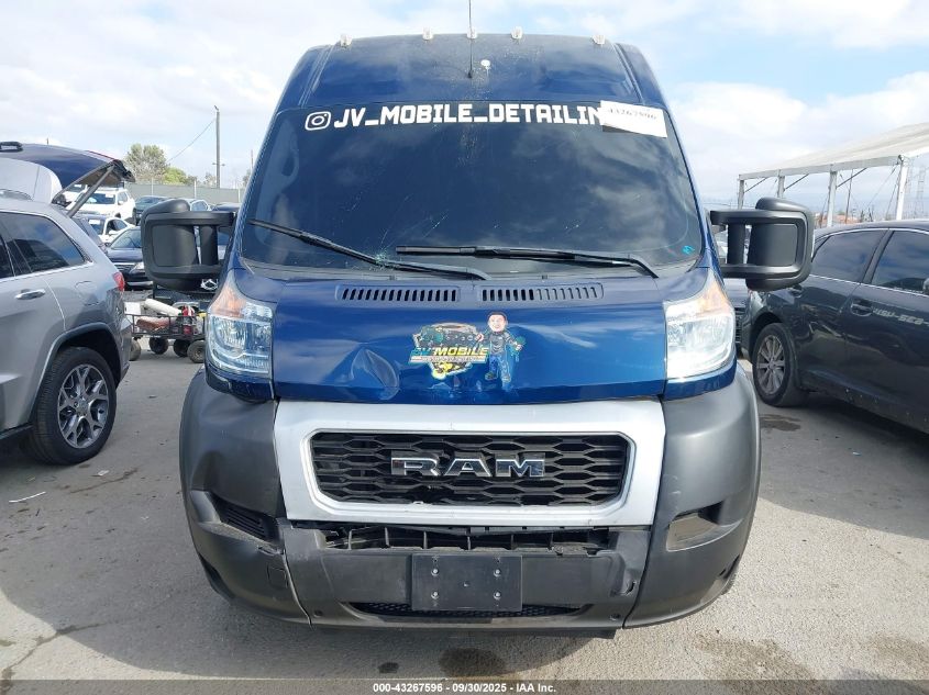 2021 Ram Promaster 2500 High Roof 159 Wb VIN: 3C6LRVDG6ME579216 Lot: 43267596