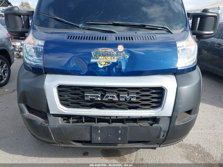 2021 Ram Promaster 2500 High Roof 159 Wb VIN: 3C6LRVDG6ME579216 Lot: 43267596