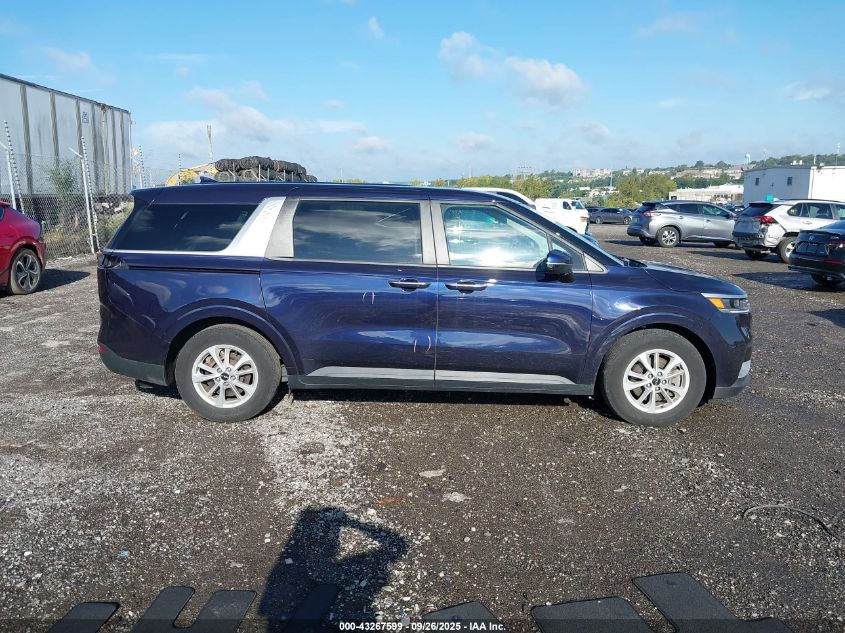 2023 Kia Carnival Mpv Lx Seat Package VIN: KNDNB4H30P6259620 Lot: 43267599