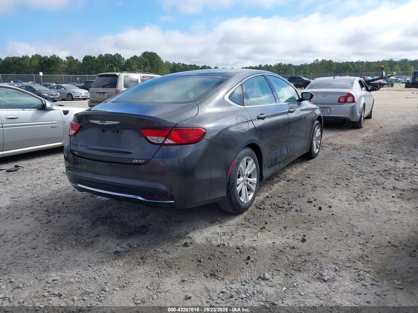 Vin: 1c3cccab0fn714202, lot: 43762200, chrysler 200 limited 20154