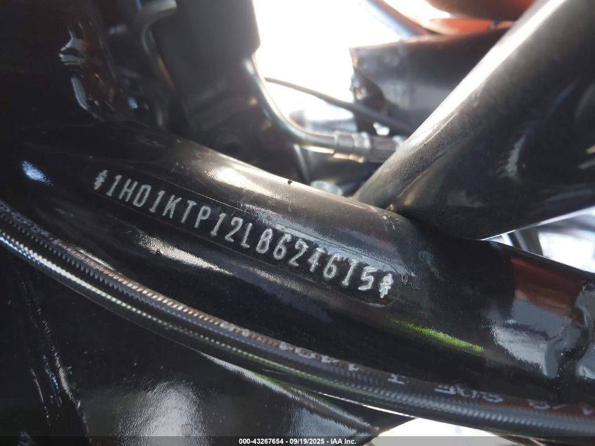 2020 Harley-Davidson Fltrxs VIN: 1HD1KTP12LB624615 Lot: 43267654