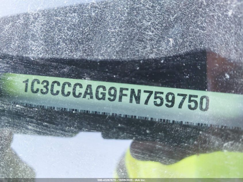 2015 Chrysler 200 Limited VIN: 1C3CCCAG9FN759750 Lot: 43267675