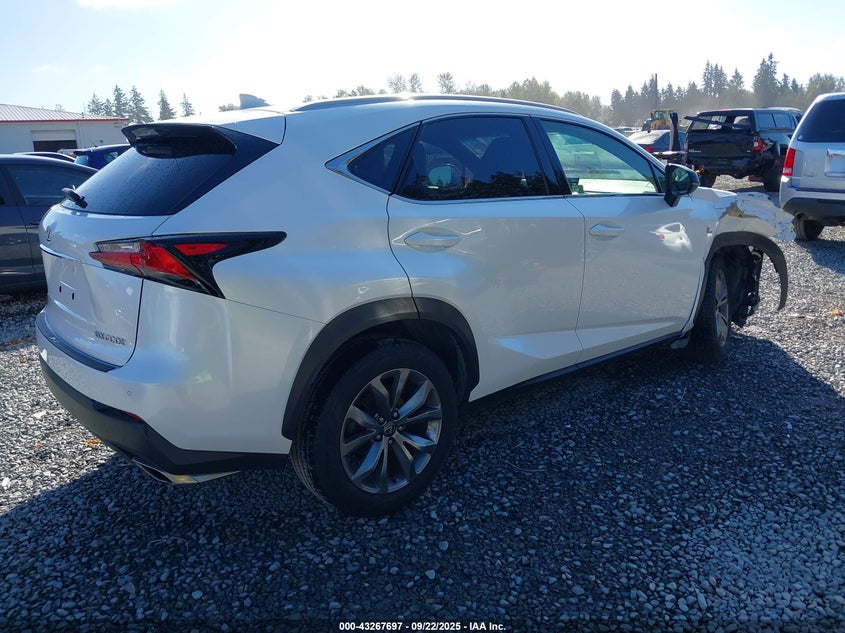 Vin: jtjyarbz0f2021585, lot: 43762281, lexus nx 200t f sport 20154