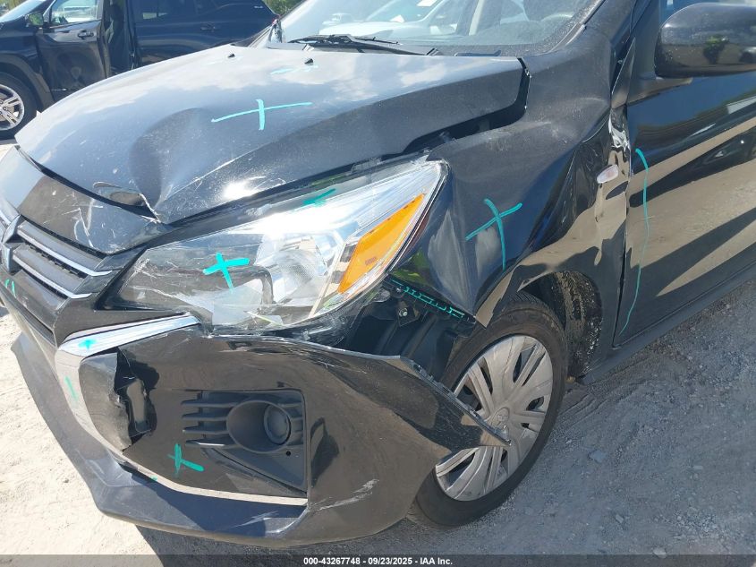 2024 Mitsubishi Mirage Es/Le VIN: ML32AUHJ9RH022672 Lot: 43267748