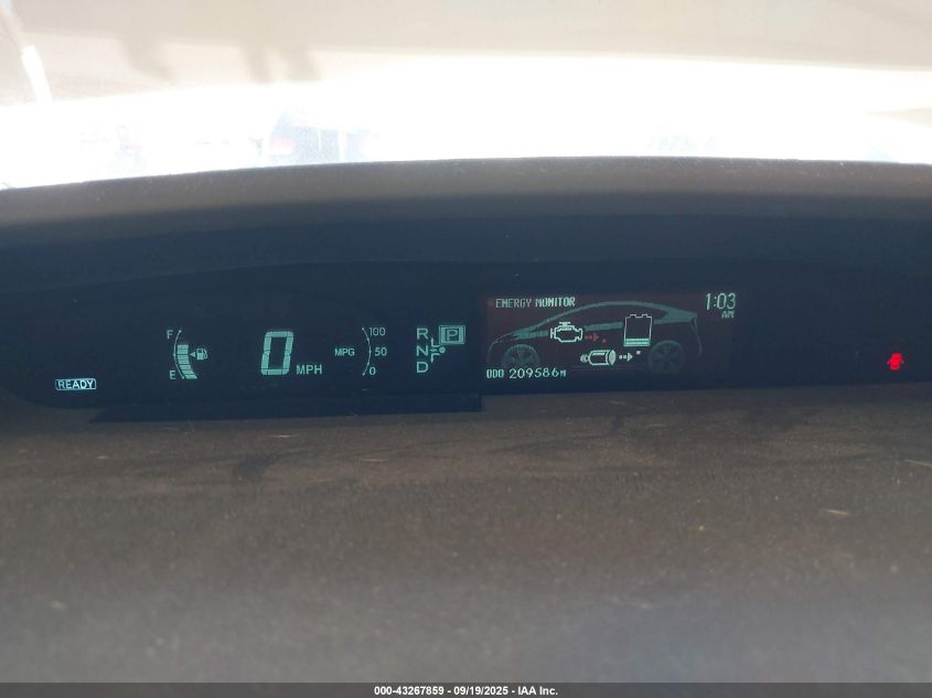 2010 Toyota Prius Iv VIN: JTDKN3DU5A1137374 Lot: 43267859