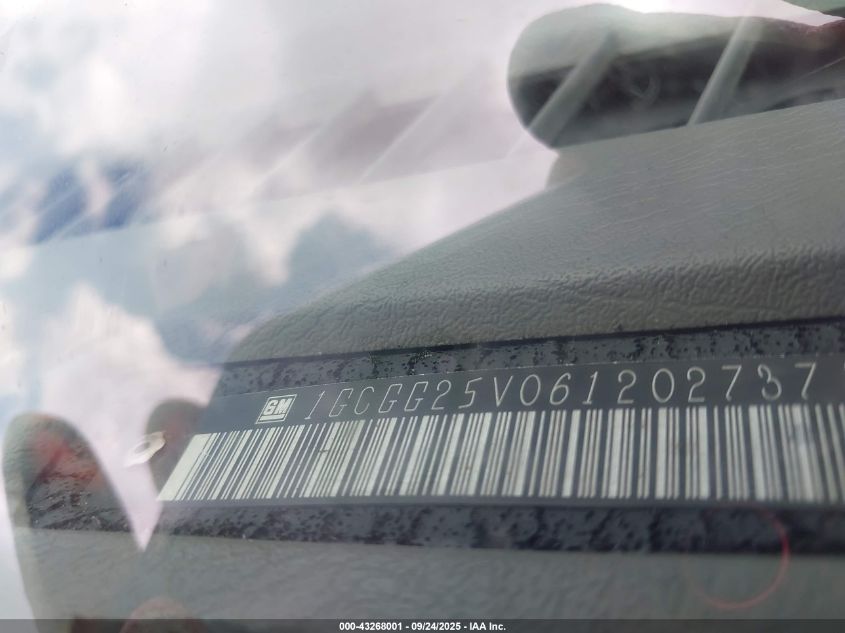 2006 Chevrolet Express Work Van VIN: 1GCGG25V061202737 Lot: 43268001