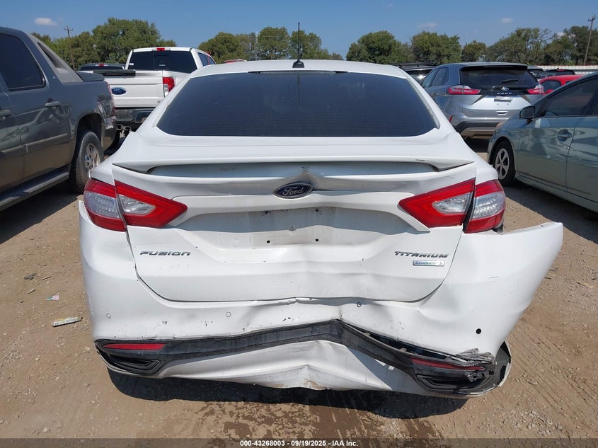 2014 Ford Fusion Titanium VIN: 3FA6P0K96ER358475 Lot: 43268003
