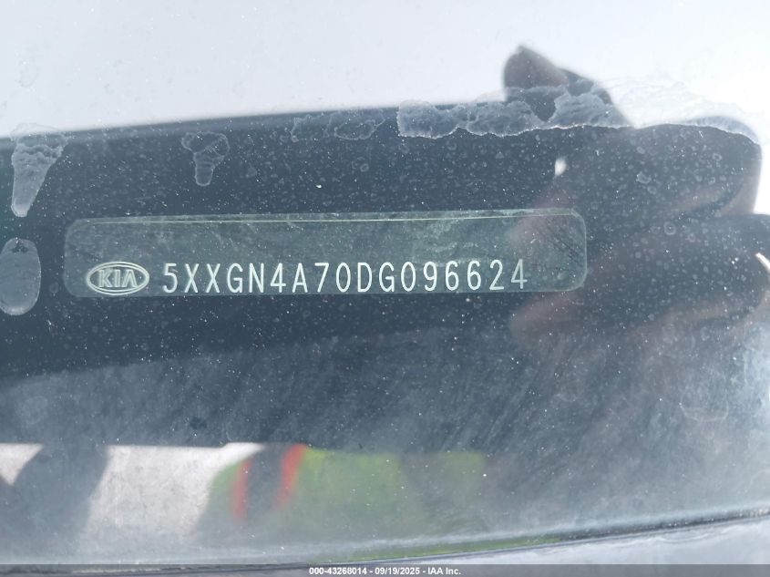 2013 Kia Optima Ex VIN: 5XXGN4A70DG096624 Lot: 43268014