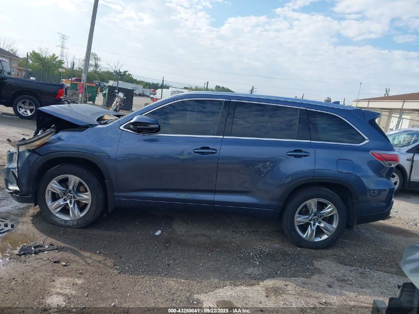 2016 Toyota Highlander Limited Platinum V6 VIN: 5TDDKRFH0GS299039 Lot: 43268041