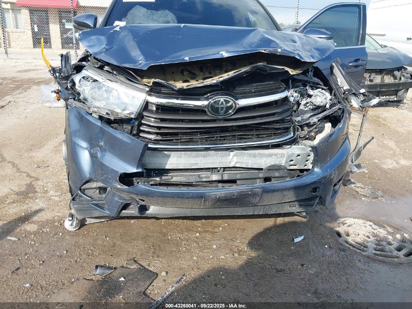 2016 Toyota Highlander Limited Platinum V6 VIN: 5TDDKRFH0GS299039 Lot: 43268041