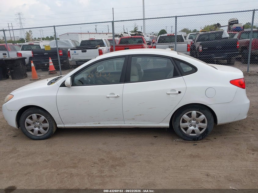 2007 Hyundai Elantra VIN: KMHDU46D87U092013 Lot: 43268153