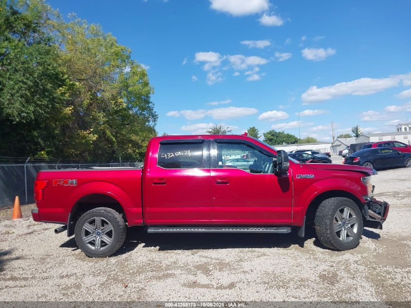 2018 Ford F-150 Lariat VIN: 1FTEW1E58JFA81987 Lot: 43268178