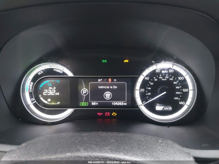 2019 Kia Niro Lx VIN: KNDCB3LC9K5338713 Lot: 43268181