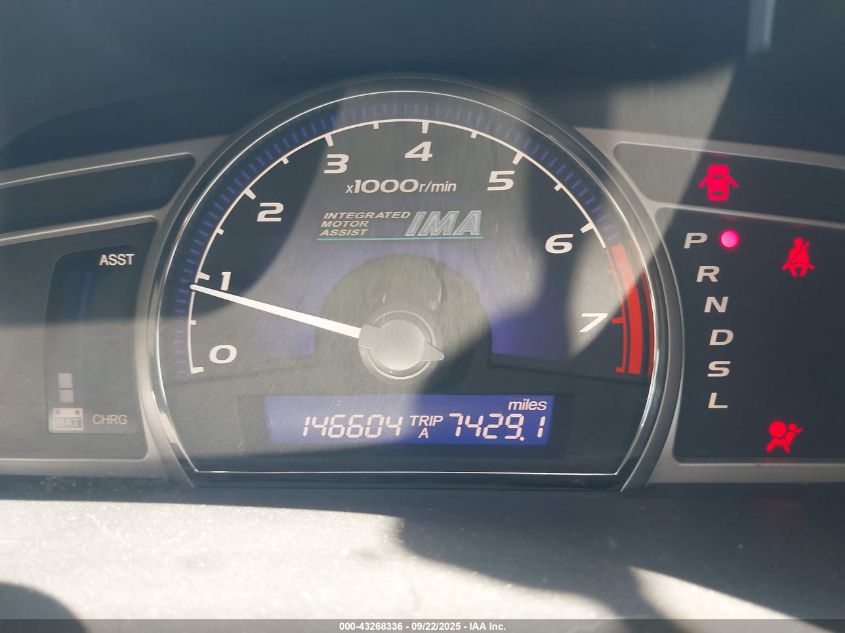 2010 Honda Civic Hybrid VIN: JHMFA3F29AS005641 Lot: 43268336