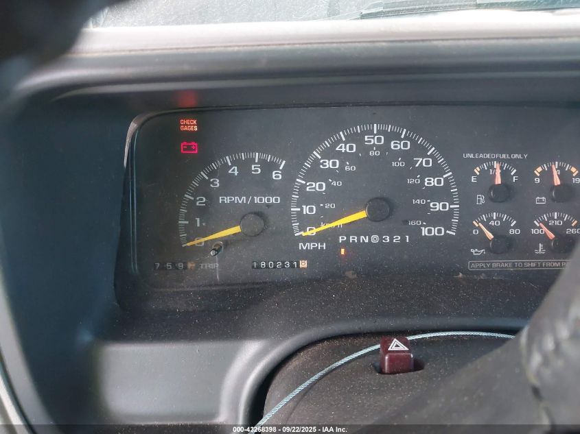 1999 Chevrolet Tahoe Lt VIN: 1GNEC13R8XJ385784 Lot: 43268398