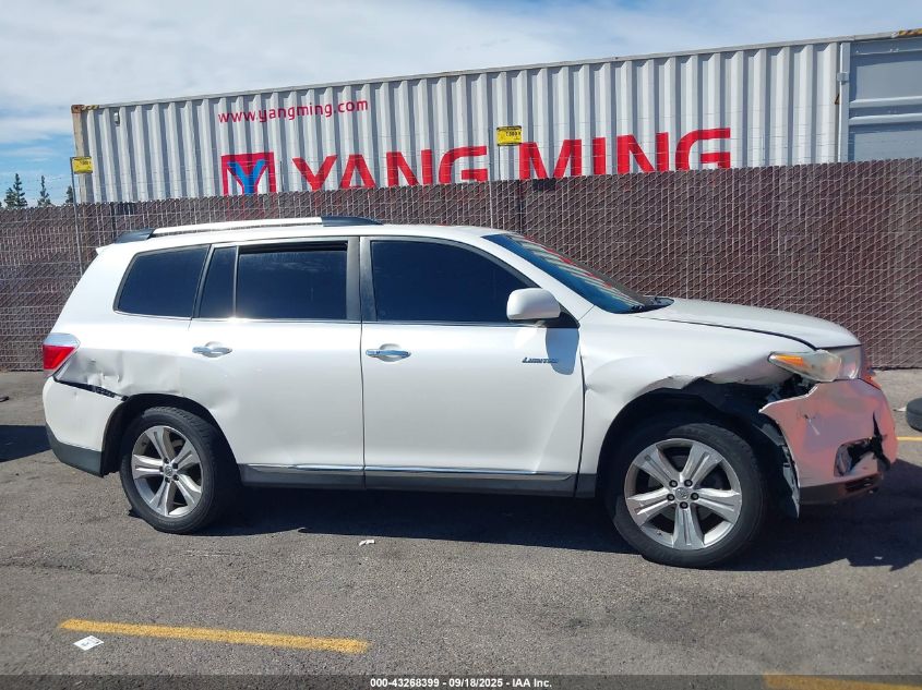 2013 Toyota Highlander Limited V6 VIN: 5TDYK3EH4DS089717 Lot: 43268399