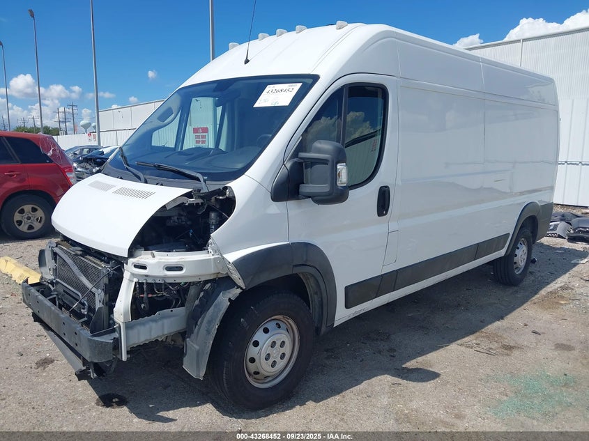 2019 Ram Promaster 2500 High Roof 159 Wb white van flexible 3C6TRVDG1KE502461 photo #3