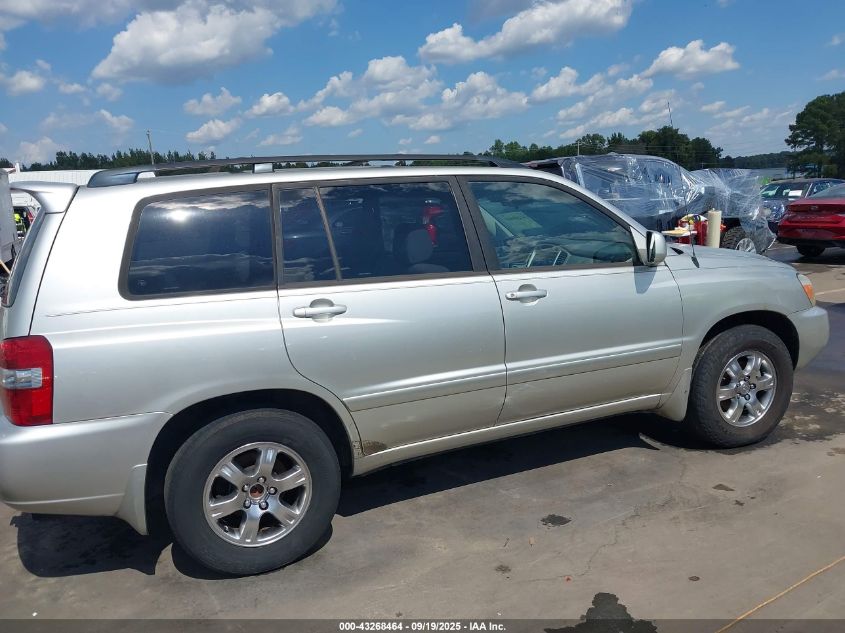 2005 Toyota Highlander V6 VIN: JTEGP21AX50080908 Lot: 43268464
