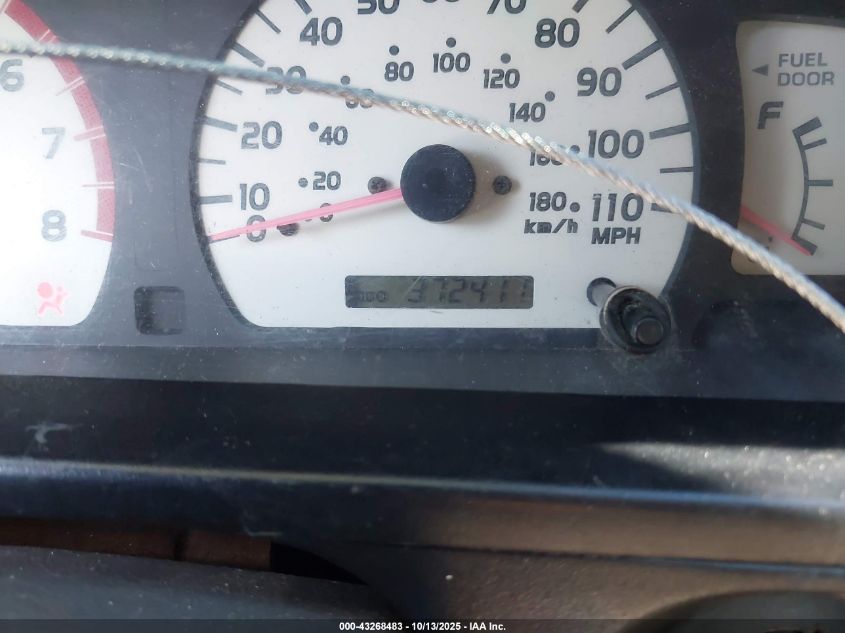 2001 Toyota Tacoma Prerunner V6 VIN: 5TESN92NX1Z752460 Lot: 43268483