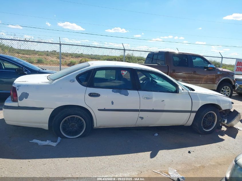 2002 Chevrolet Impala VIN: 2G1WF55E729296808 Lot: 43268516