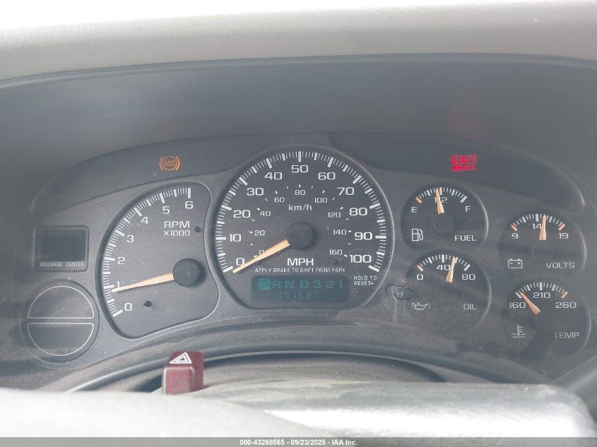 2001 GMC Yukon Xl 1500 Sle VIN: 3GKFK16T11G260064 Lot: 43268565