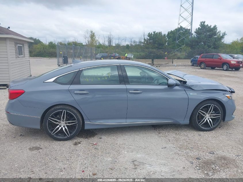 2022 Honda Accord Hybrid Touring VIN: 1HGCV3F98NA020408 Lot: 43268695