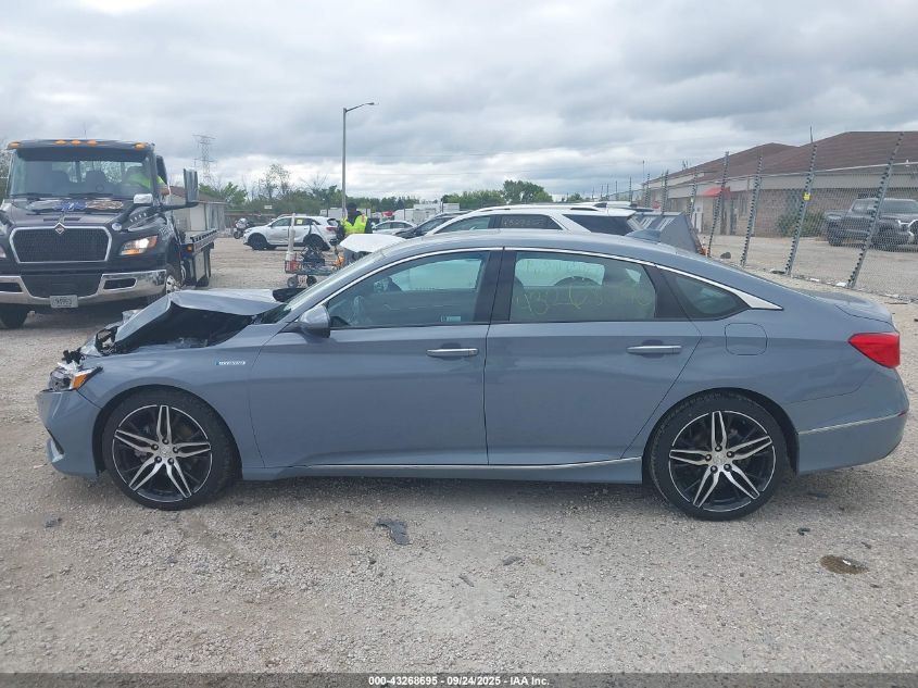 2022 Honda Accord Hybrid Touring VIN: 1HGCV3F98NA020408 Lot: 43268695