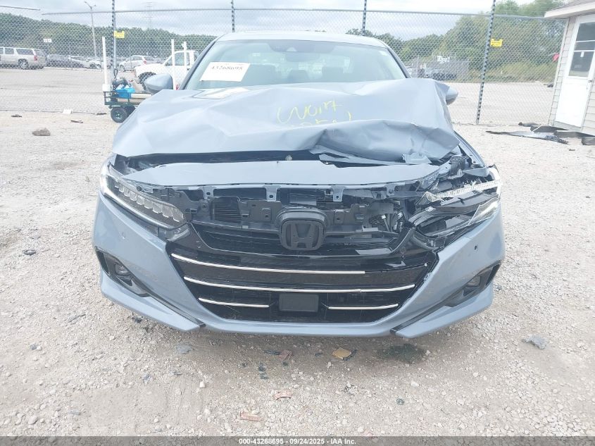 2022 Honda Accord Hybrid Touring VIN: 1HGCV3F98NA020408 Lot: 43268695