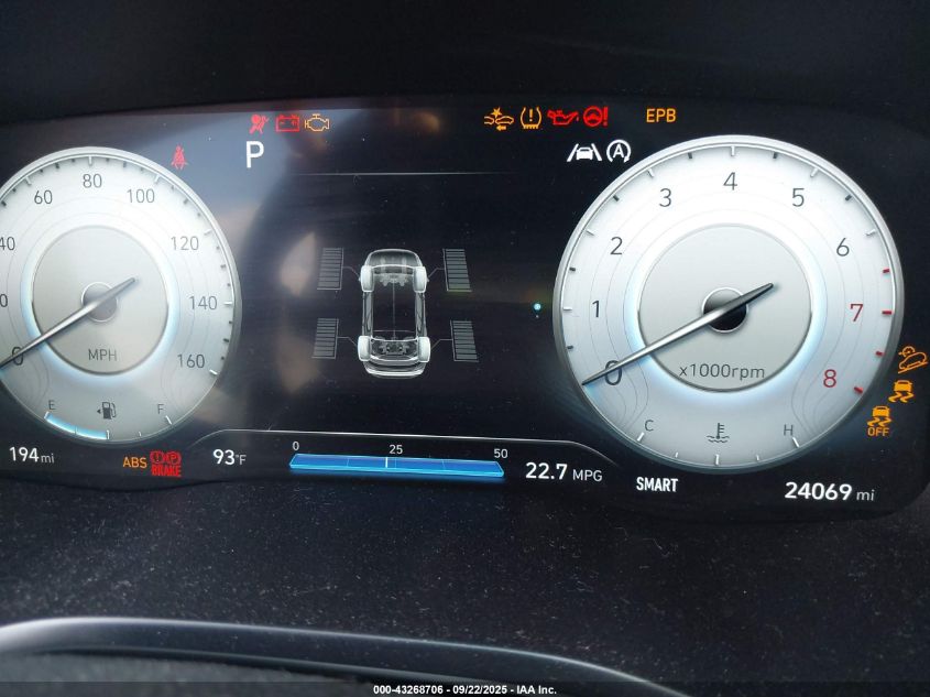 2022 Hyundai Santa Fe Sel VIN: 5NMS3DAJXNH446582 Lot: 43268706