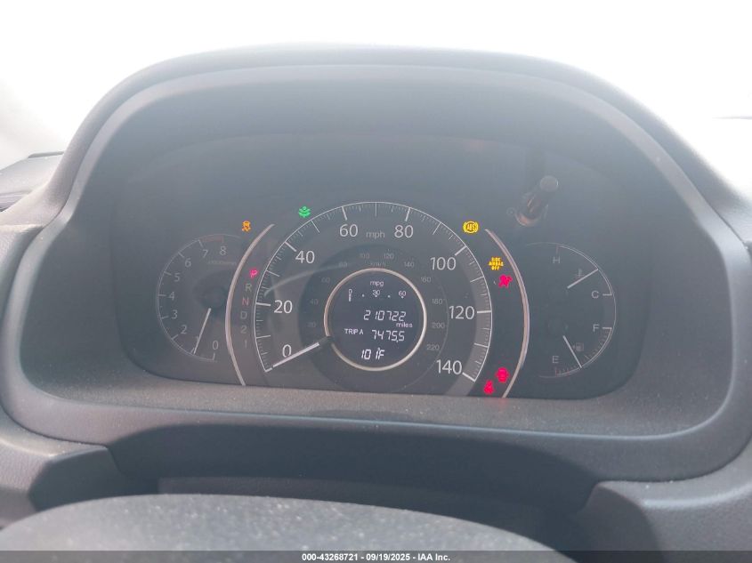 2014 Honda Cr-V Ex-L VIN: 5J6RM3H75EL013986 Lot: 43268721