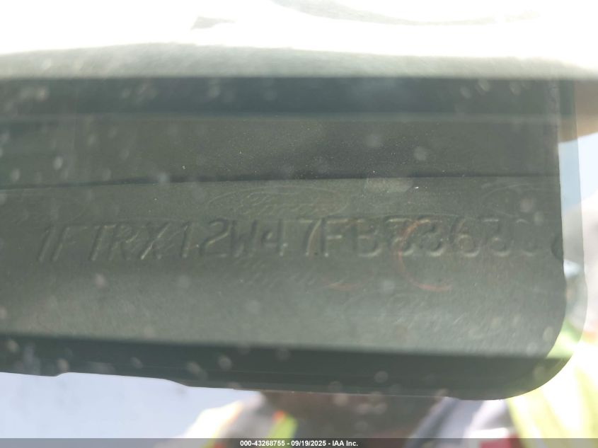 2007 Ford F-150 Stx/Xl/Xlt VIN: 1FTRX12W47FB83680 Lot: 43268755