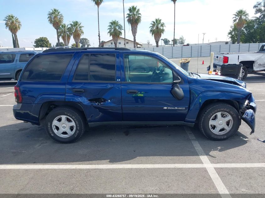 2002 Chevrolet Trailblazer Ls VIN: 1GNDS13S322526779 Lot: 43268757