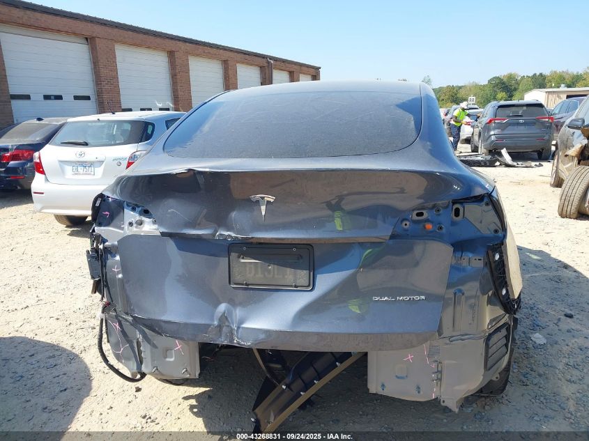 2023 Tesla Model Y Awd/Long Range Dual Motor All-Wheel Drive VIN: 7SAYGDEE0PA153743 Lot: 43268831