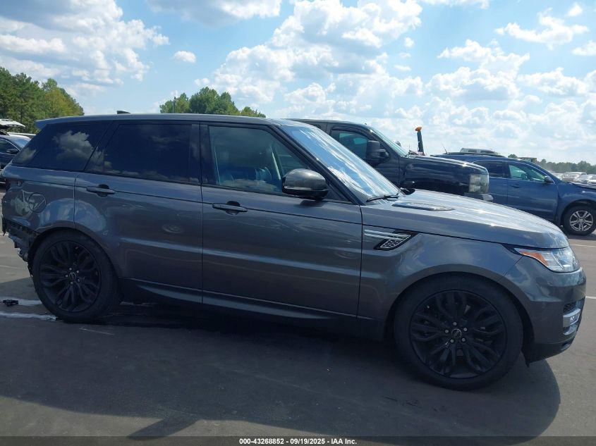2017 Land Rover Range Rover Sport 3.0L V6 Supercharged Hse VIN: SALWR2FV8HA157532 Lot: 43268852