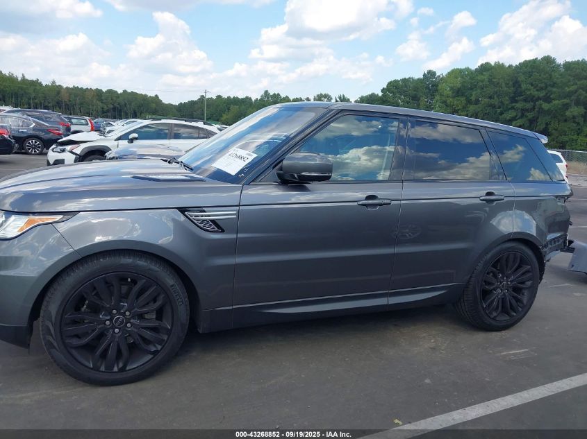 2017 Land Rover Range Rover Sport 3.0L V6 Supercharged Hse VIN: SALWR2FV8HA157532 Lot: 43268852