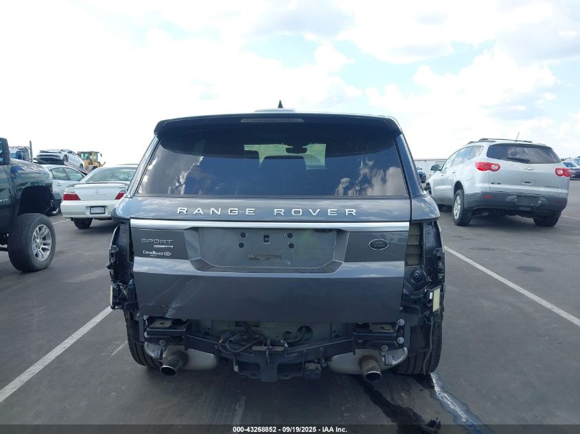 2017 Land Rover Range Rover Sport 3.0L V6 Supercharged Hse VIN: SALWR2FV8HA157532 Lot: 43268852