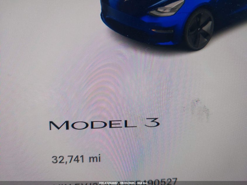 2023 Tesla Model 3 Rear-Wheel Drive VIN: 5YJ3E1EA8PF490527 Lot: 43268882
