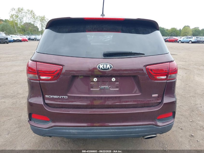 2020 Kia Sorento 2.4L Lx VIN: 5XYPGDA34LG642178 Lot: 43268883