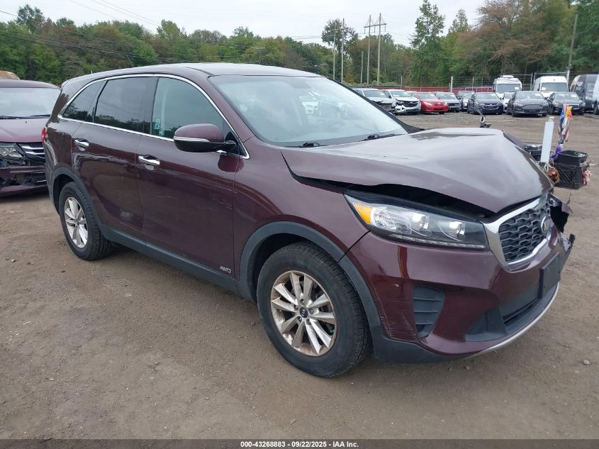 2020 Kia Sorento 2.4L Lx VIN: 5XYPGDA34LG642178 Lot: 43268883